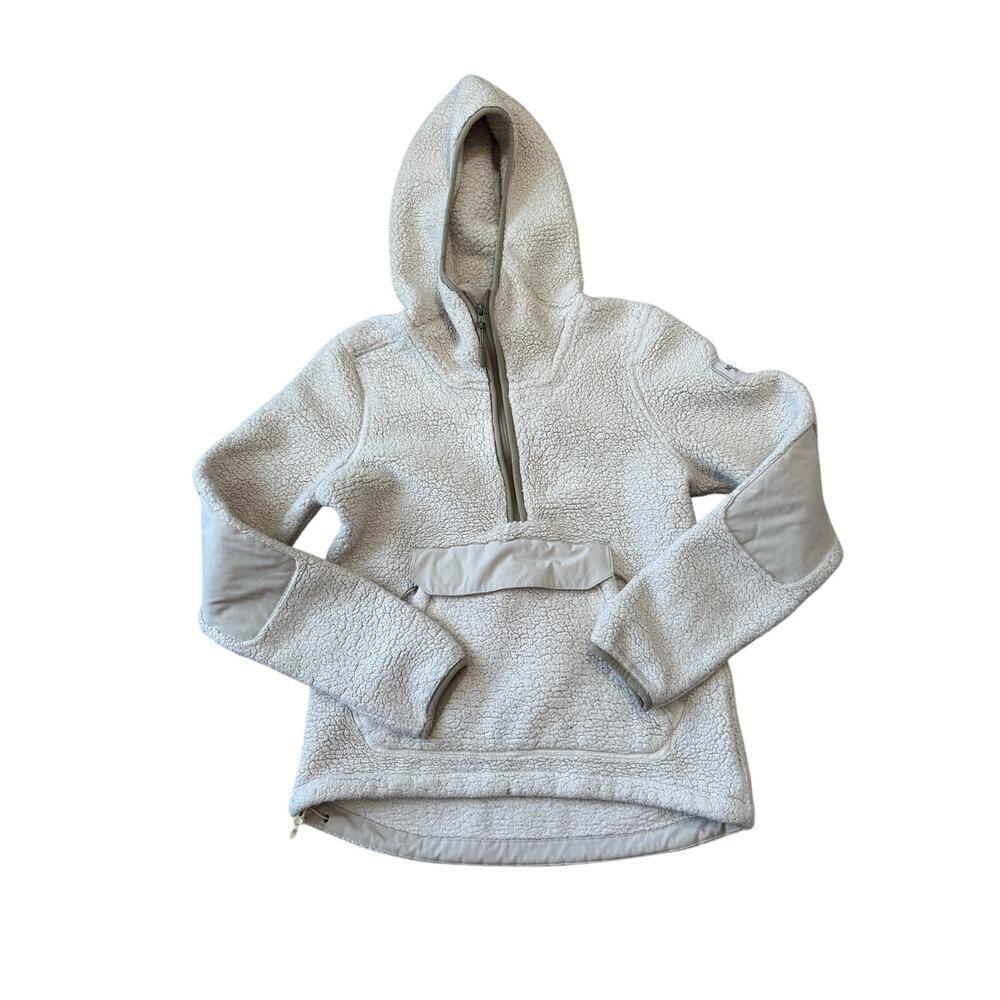 THE NORTH FACE WOMENS Sherpa Kangaroo Pouch FLEECE, Size XS!  1/3 zip, SOFT!
